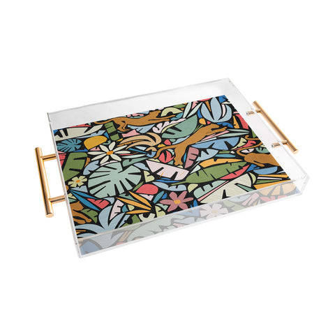 evamatise Joyful Jungle Maximalist Mode Acrylic Tray