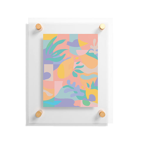 evamatise Lemons in Amalfi Abstract shapes Floating Acrylic Print