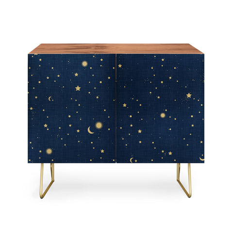 evamatise Magical Night Galaxy in Blue Credenza