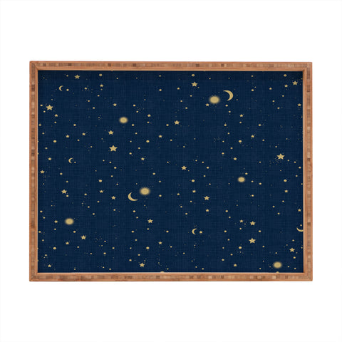 evamatise Magical Night Galaxy in Blue Rectangular Tray