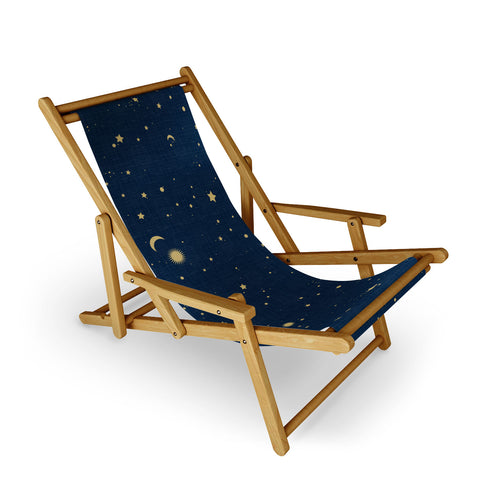 evamatise Magical Night Galaxy in Blue Sling Chair