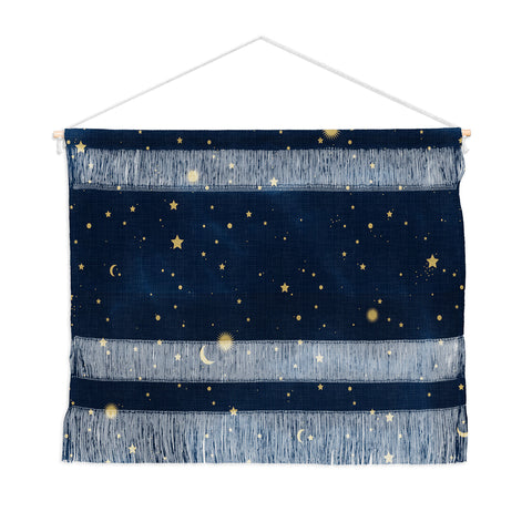 evamatise Magical Night Galaxy in Blue Wall Hanging Landscape