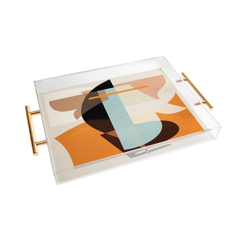evamatise Modern Abstraction Desert Acrylic Tray