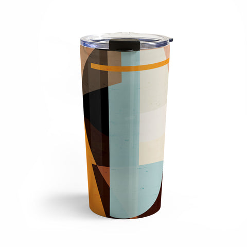 evamatise Modern Abstraction Desert Travel Mug