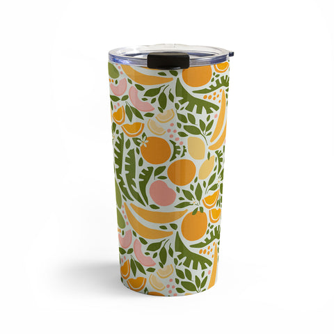 evamatise Modern Fruits Retro Abstract Travel Mug