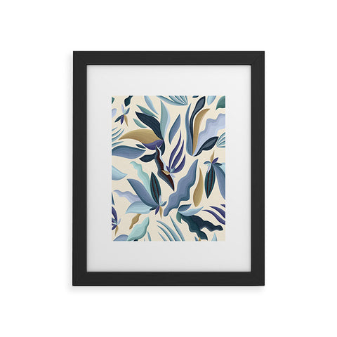 evamatise Moody Palms on Cream Retro Framed Art Print havenly