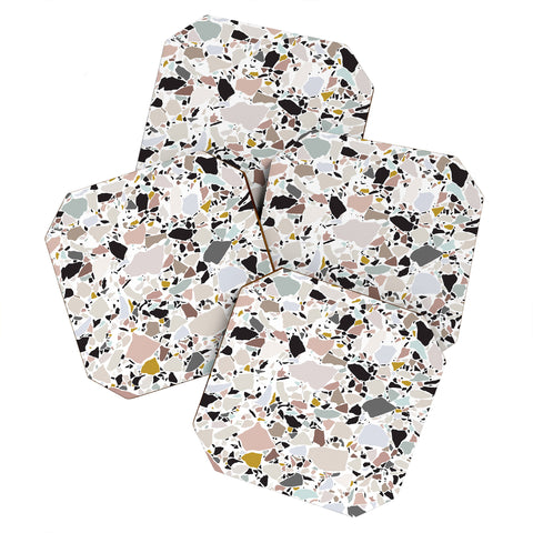 evamatise Terrazzo Pattern II Coaster Set