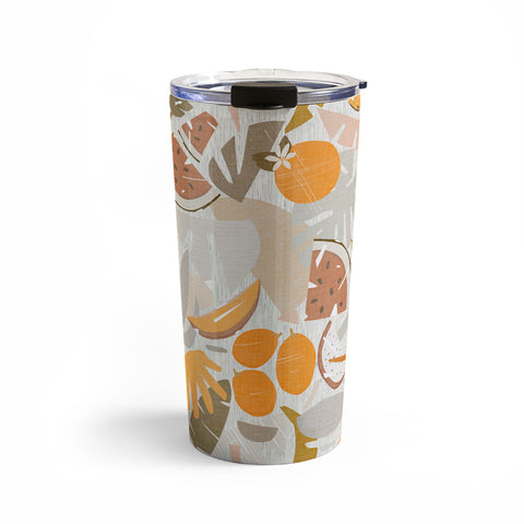 evamatise Tiki Picnic Mid Century Modern Travel Mug