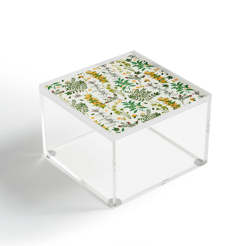 evamatise Vintage Wildflowers Cozy Acrylic Box