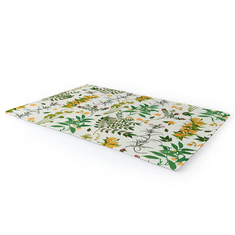 evamatise Vintage Wildflowers Cozy Area Rug