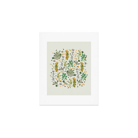 evamatise Vintage Wildflowers Cozy Art Print