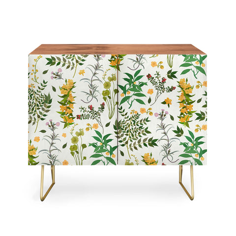 evamatise Vintage Wildflowers Cozy Credenza