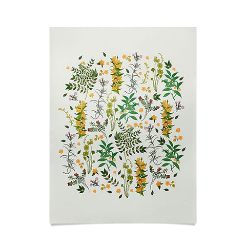 evamatise Vintage Wildflowers Cozy Poster