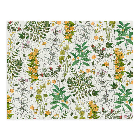 evamatise Vintage Wildflowers Cozy Puzzle