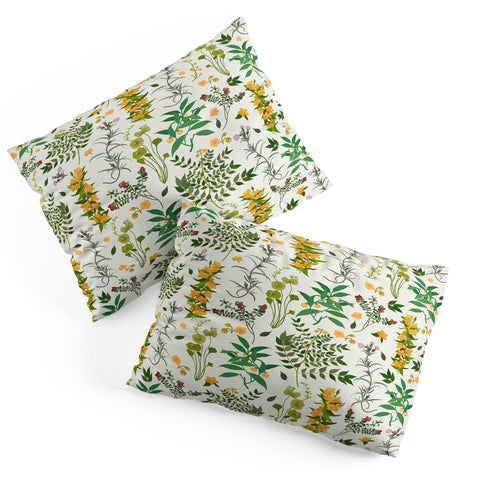 evamatise Vintage Wildflowers Cozy Pillow Shams