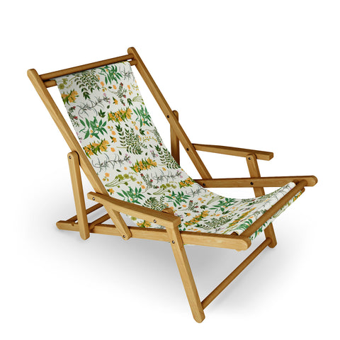 evamatise Vintage Wildflowers Cozy Sling Chair