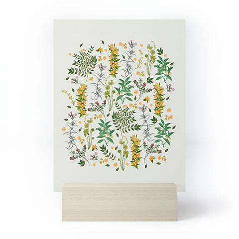 evamatise Vintage Wildflowers Cozy Mini Art Print