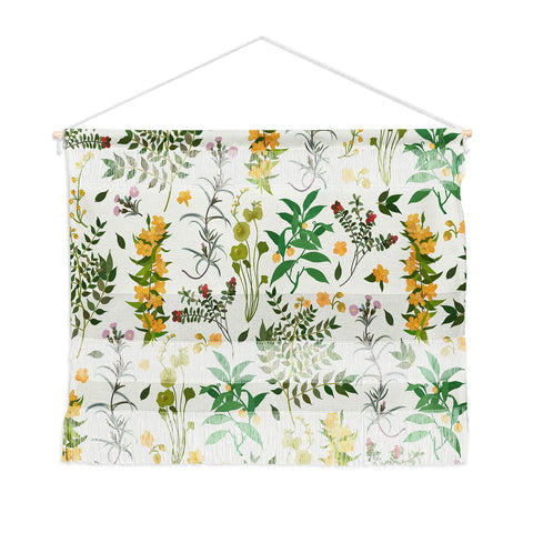 evamatise Vintage Wildflowers Cozy Wall Hanging Landscape