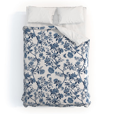 Evanjelina & Co Chinoiserie Classic Blue Duvet Cover