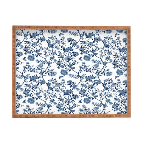 Evanjelina & Co Chinoiserie Classic Blue Rectangular Tray