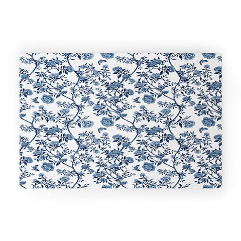 Evanjelina & Co Chinoiserie Classic Blue Welcome Mat