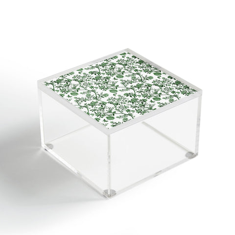 Evanjelina & Co Chinoiserie Emerald Green Acrylic Box