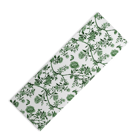 Evanjelina & Co Chinoiserie Emerald Green Yoga Mat