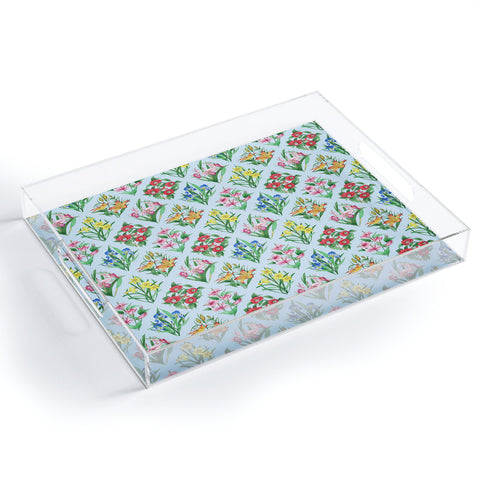 Evanjelina & Co Japanese Collection Blue Acrylic Tray