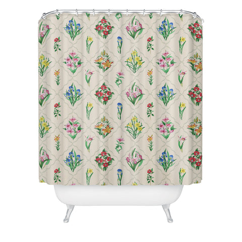Evanjelina & Co Japanese Collection Cream II Shower Curtain