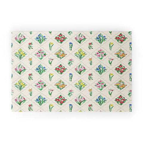 Evanjelina & Co Japanese Collection Cream II Welcome Mat
