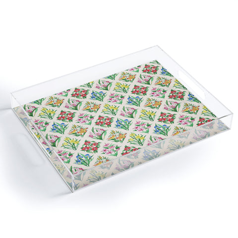 Evanjelina & Co Japanese Collection Cream Acrylic Tray