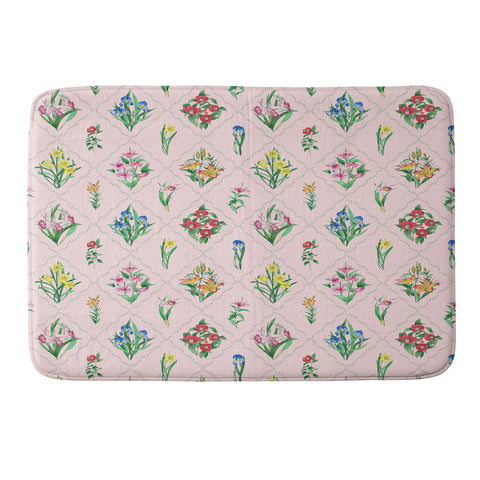 Evanjelina & Co Japanese Collection Pink Memory Foam Bath Mat