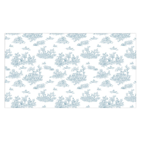 Evanjelina & Co Toile De Jouy Duck Egg Blue Tablecloth