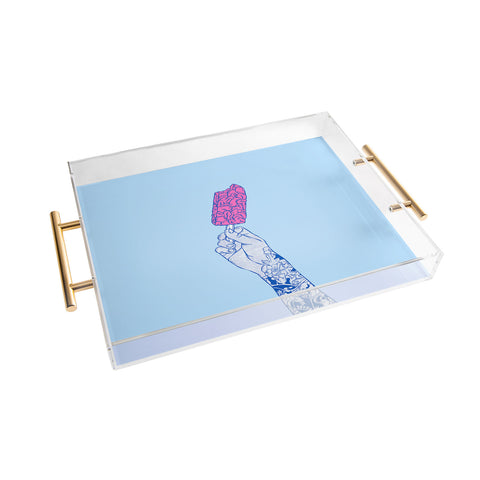 Evgenia Chuvardina Brain ice cream mmmmm Acrylic Tray