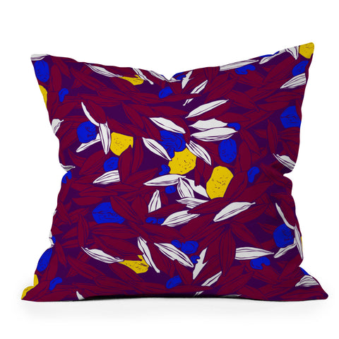 Evgenia Chuvardina Colourful seeds Outdoor Throw Pillow