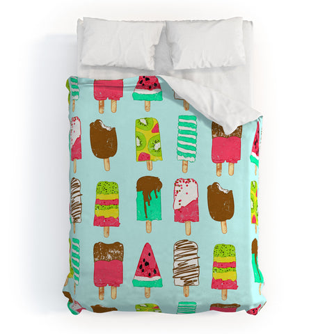 Evgenia Chuvardina Ice Cream Time Duvet Cover