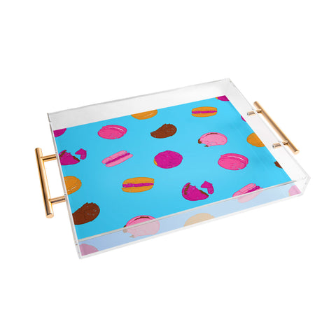 Evgenia Chuvardina Kawaii french macarons Acrylic Tray