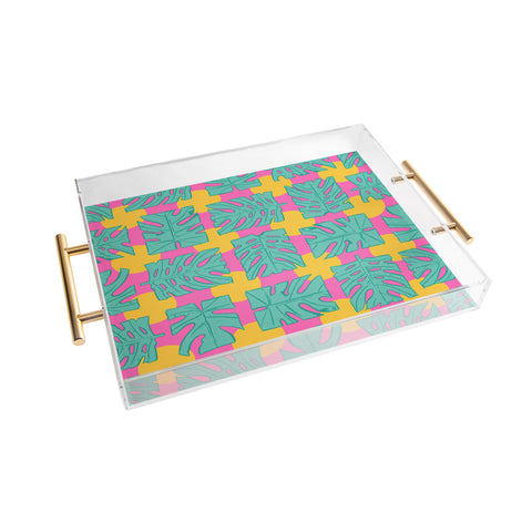 Evgenia Chuvardina Party palms Acrylic Tray