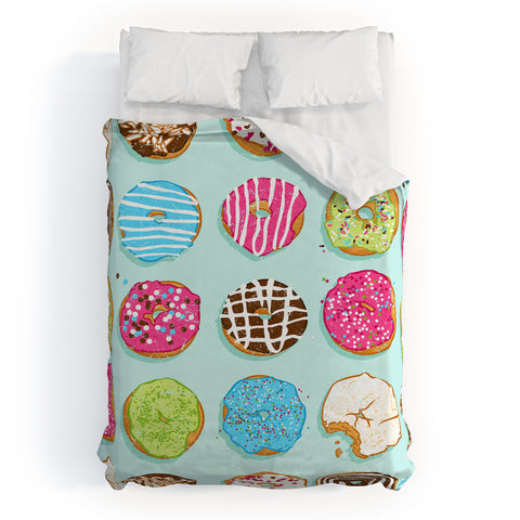 Evgenia Chuvardina Sweet donuts Duvet Cover