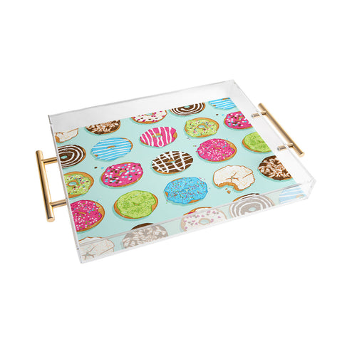 Evgenia Chuvardina Sweet donuts Acrylic Tray