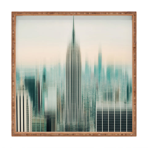 Eye Poetry Photography Abstract Empire New York Square Tray