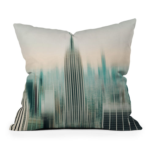 Eye Poetry Photography Abstract Empire New York Throw Pillow