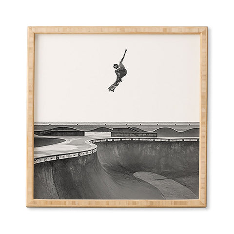 Eye Poetry Photography Air Skateboarding at Venice Framed Wall Art