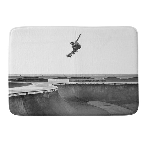 Eye Poetry Photography Air Skateboarding at Venice Memory Foam Bath Mat
