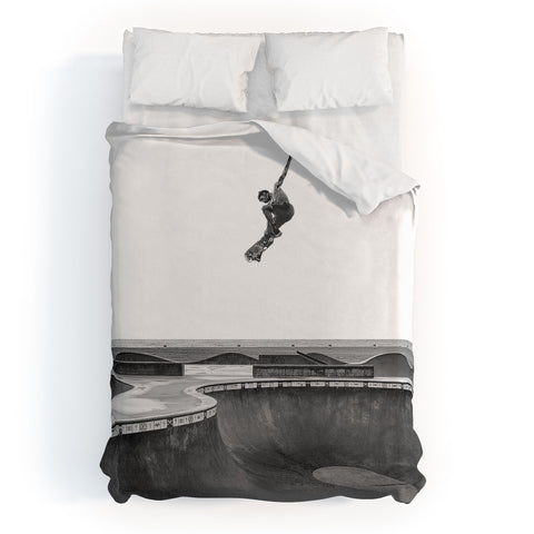 Eye Poetry Photography Air Skateboarding at Venice Duvet Cover