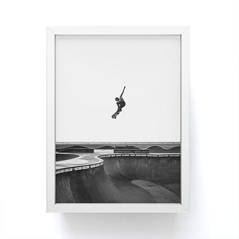 Eye Poetry Photography Air Skateboarding at Venice Framed Mini Art Print