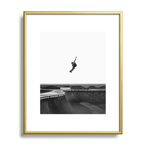Eye Poetry Photography Air Skateboarding at Venice Metal Framed Art Print