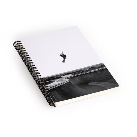 Eye Poetry Photography Air Skateboarding at Venice Spiral Notebook