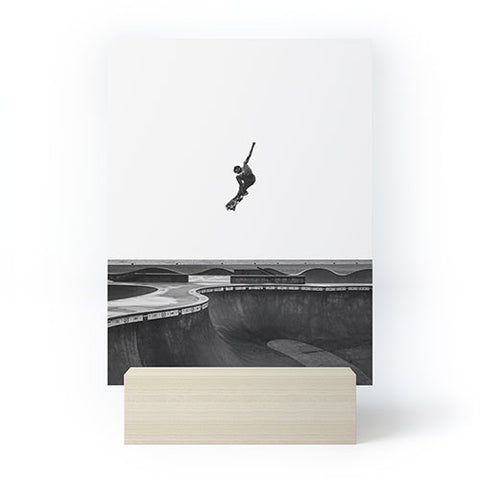 Eye Poetry Photography Air Skateboarding at Venice Mini Art Print