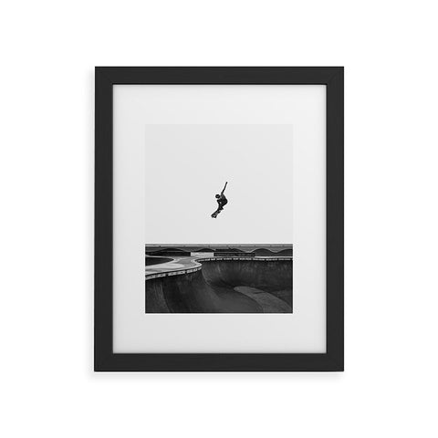Eye Poetry Photography Air Skateboarding at Venice Framed Art Print